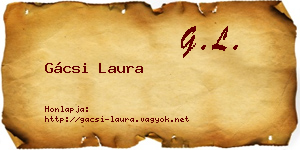 Gácsi Laura névjegykártya