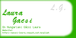 laura gacsi business card